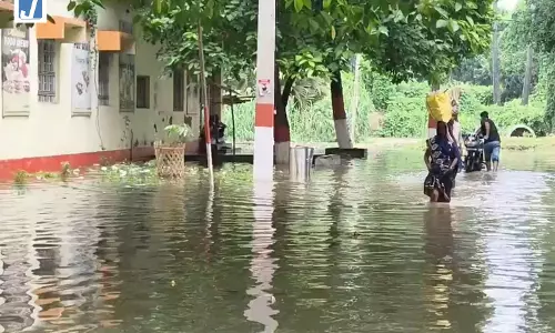 भागलपुर में गंगा का जलस्तर बढ़ा कई इलाके बाढ़ की चपेट में