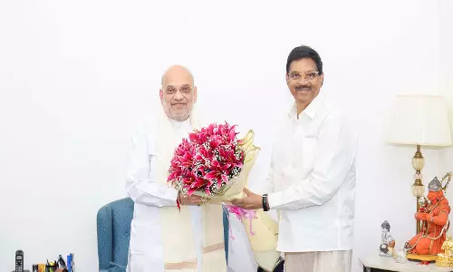 राज्यपाल हरि बाबू कंभमपति ने अमित शाह से की मुलाकात
