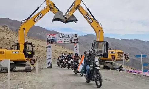 लद्दाख में प्रोजेक्ट विजयक का 16वां स्थापना दिवस बाइक रैली से शुरू