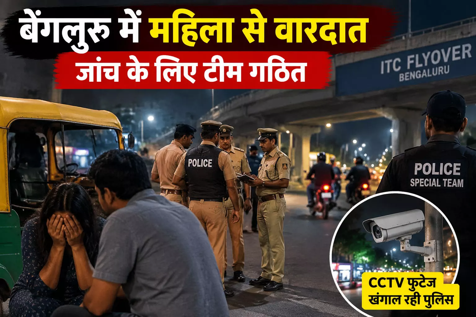 बेंगलुरु में महिला से वारदात जांच के लिए टीम गठित बेंगलुरु में महिला से वारदात जांच के लिए टीम गठित