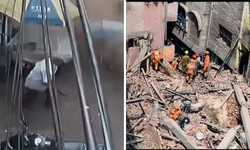 कुछ सेकंड में जमींदोज हुई पांच मंजिला PG बिल्डिंग, CCTV में कैद हुआ खौफनाक मंजर