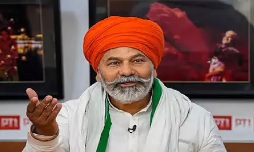 Mohali: चंडीगढ़-मोहाली बॉर्डर पर किसानों के आंदोलन के समर्थन में राकेश टिकैत