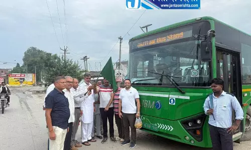 यमुनानगर-गुमथला रूट पर AC इलेक्ट्रिक बस शुरू