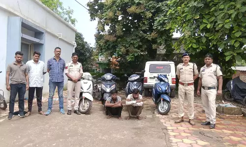 एक के बाद एक चार एक्टिवा चोरी, दो आरोपी गिरफ्तार