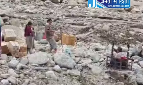 करपाट पुल डूबा, सुदूर मियार घाटी का सड़क संपर्क टूटा करपाट पुल डूबा, सुदूर मियार घाटी का सड़क संपर्क टूटा