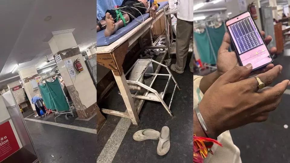 Telangana: ECG पेपर की कमी से गांधी अस्पताल की सेवाओं पर असर पड़ा Telangana: ECG पेपर की कमी से गांधी अस्पताल की सेवाओं पर असर पड़ा