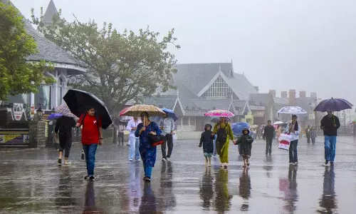 Himachal में बारिश का दौर जारी