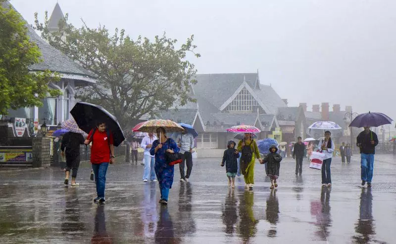 Himachal में बारिश का दौर जारी Himachal में बारिश का दौर जारी