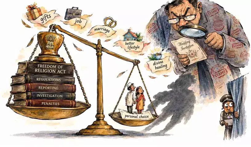महाराष्ट्र का धर्मांतरण-रोधी कानून—धोखाधड़ी रोकना या आज़ादी पर रोक?
