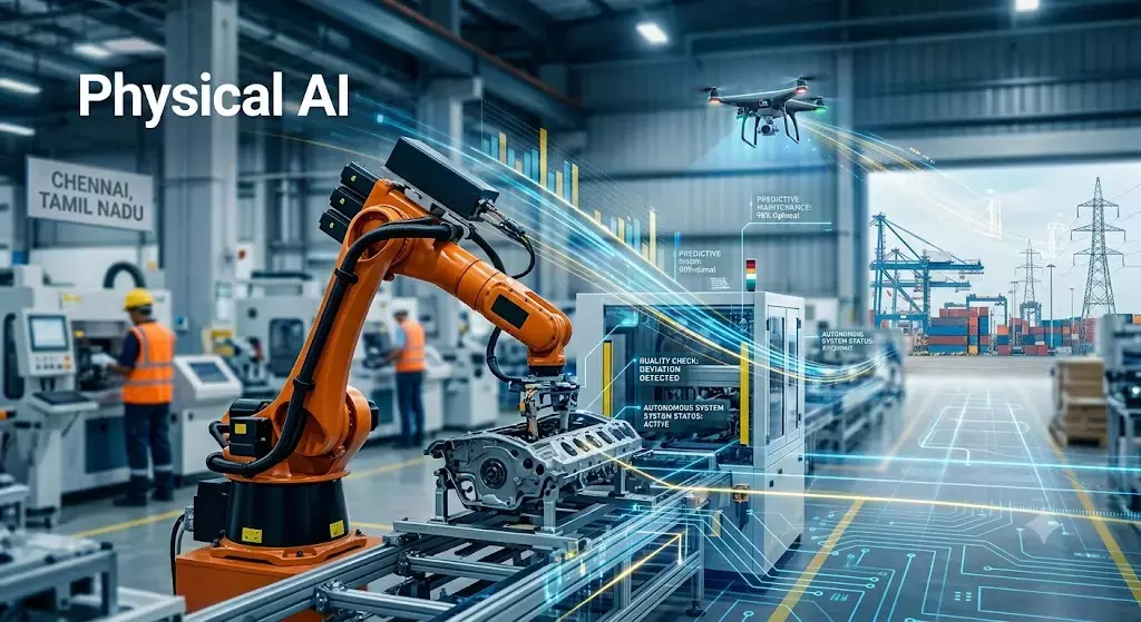 फिजिकल AI तमिलनाडु के औद्योगिक परिदृश्य को नया रूप दे सकता है फिजिकल AI तमिलनाडु के औद्योगिक परिदृश्य को नया रूप दे सकता है