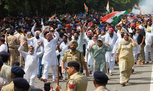 CM मान के घर की ओर कांग्रेस का मार्च