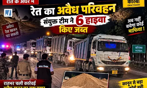 रेत माफियाओं पर आधी रात एक्शन दो रातों में 6 हाइवा जब्त रेत माफियाओं पर आधी रात एक्शन दो रातों में 6 हाइवा जब्त