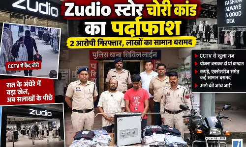 CG  NEWS: औजार लेकर Zudio स्टोर में घुसे चोर, अब दोनों आरोपी सलाखों के पीछे