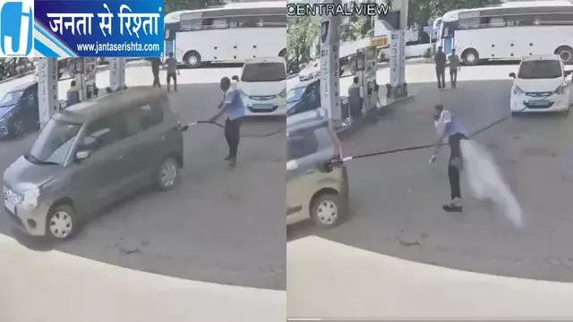 कार चालक की जल्दबाजी पड़ी भारी कार चालक की जल्दबाजी पड़ी भारी