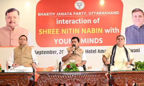 बीजेपी राष्ट्रीय अध्यक्ष नितिन नवीन और मुख्यमंत्री धामी ने किया युवाओं से संवाद