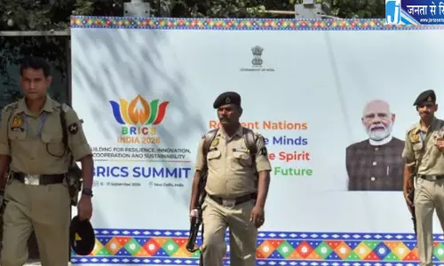 ब्रिक्स समिट 2026 से पहले दिल्ली में सुरक्षा कड़ी, 30 हजार जवानों की तैनाती ब्रिक्स समिट 2026 से पहले दिल्ली में सुरक्षा कड़ी, 30 हजार जवानों की तैनाती