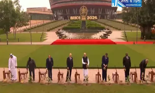 हरित पहल: BRICS नेताओं ने पीएम मोदी संग लगाए पौधे