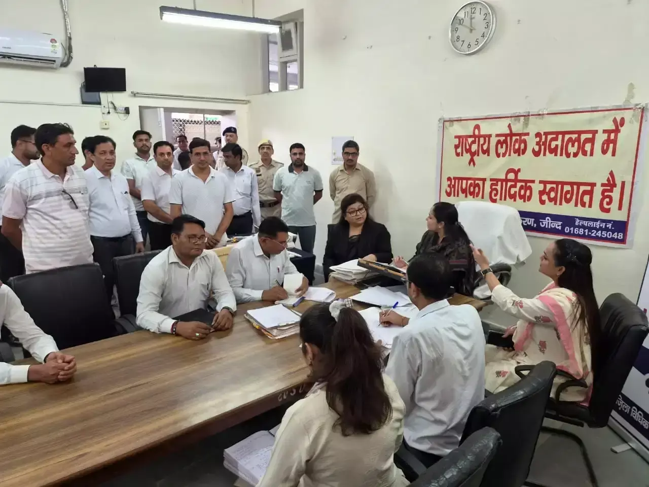 Jind: राष्ट्रीय लोक अदालत में करोड़ों के मामलों का समझौता