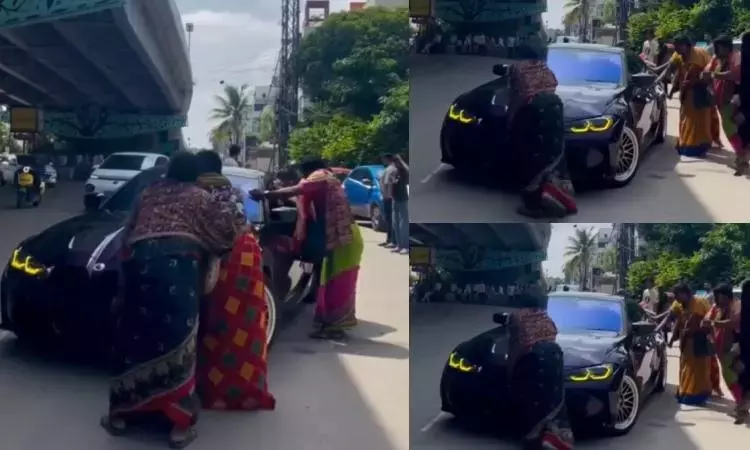 हैदराबाद: ट्रांसजेंडर समूह ने कथित तौर पर BMW मालिक से 2 लाख रुपये की मांग की हैदराबाद: ट्रांसजेंडर समूह ने कथित तौर पर BMW मालिक से 2 लाख रुपये की मांग की