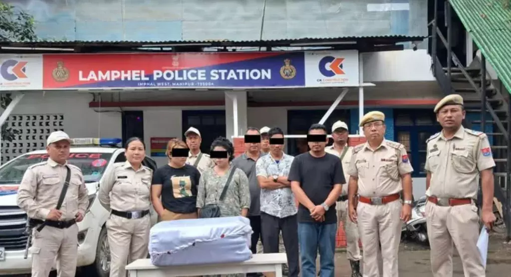 इम्फाल वेस्ट: 21 किलो गांजे के साथ 5 गिरफ्तार
