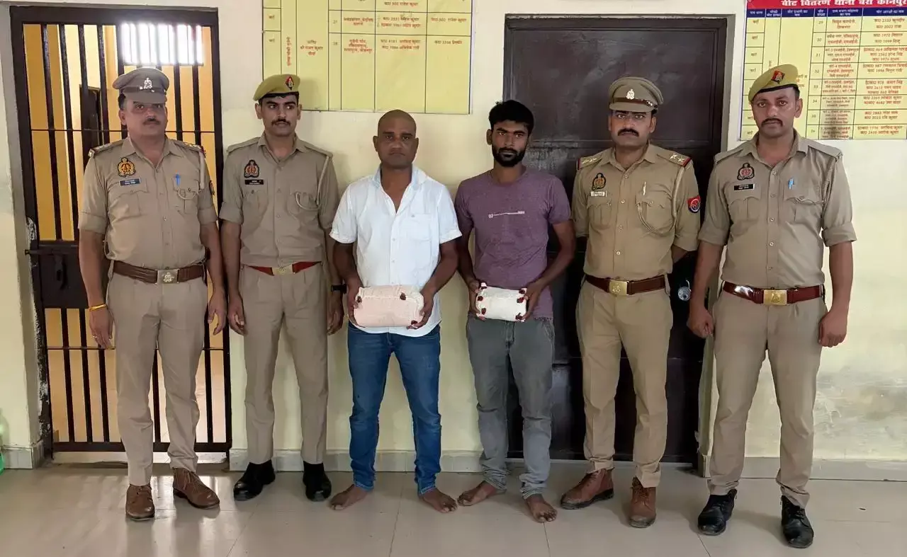 Kanpur: नशा तस्करी के खिलाफ पुलिस की कार्रवाई, दो गिरफ्तार