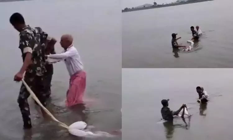 बासर: पुलिस ने गोदावरी नदी में जान देने की कोशिश कर रहे एक बुजुर्ग व्यक्ति को बचाया