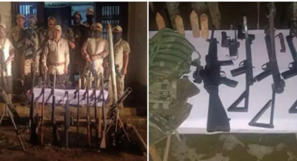 चूड़ाचांदपुर: म्यान्मार नागरिक से हेरोइन और भारी मात्रा में हथियार बरामद चूड़ाचांदपुर: म्यान्मार नागरिक से हेरोइन और भारी मात्रा में हथियार बरामद
