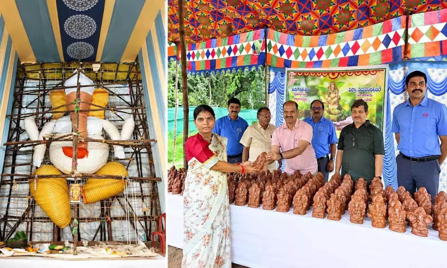 Andhra: समुदाय पर्यावरण-अनुकूल गणेश चतुर्थी समारोह चुन रहे हैं Andhra: समुदाय पर्यावरण-अनुकूल गणेश चतुर्थी समारोह चुन रहे हैं