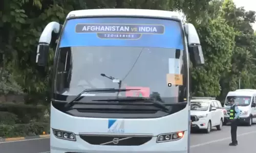 पहले T20 के लिए अरुण जेटली स्टेडियम पहुंची अफगानिस्तान टीम