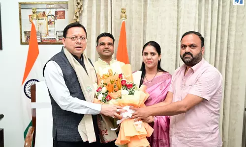 जिला सहकारी बैंक के  नवनिर्वाचित पदाधिकारियों ने मुख्यमंत्री पुष्कर सिंह धामी से की शिष्टाचार भेंट