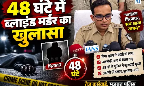 48 घंटे में ब्लाइंड मर्डर का खुलासा, तीन आरोपी गिरफ्तार दो की तलाश जारी