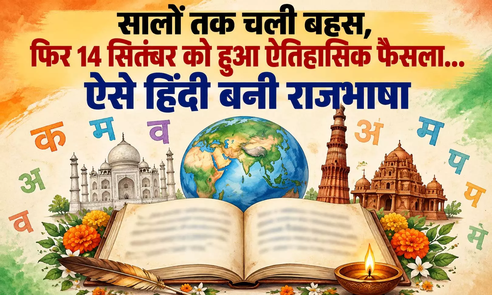 सालों तक चली बहस, फिर 14 सितंबर को हुआ ऐतिहासिक फैसला…ऐसे हिंदी बनी राजभाषा सालों तक चली बहस, फिर 14 सितंबर को हुआ ऐतिहासिक फैसला…ऐसे हिंदी बनी राजभाषा