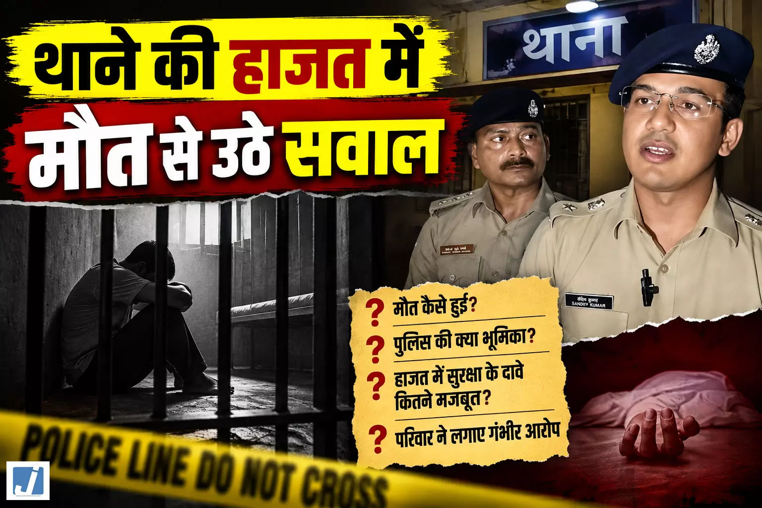थाने की हाजत में युवक की मौत बाथरूम में फंदे से लटका मिला थाने की हाजत में युवक की मौत बाथरूम में फंदे से लटका मिला
