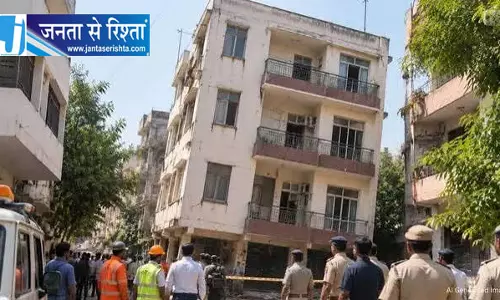 अचानक झुकी इमारत, लोग बाहर निकाले अचानक झुकी इमारत, लोग बाहर निकाले