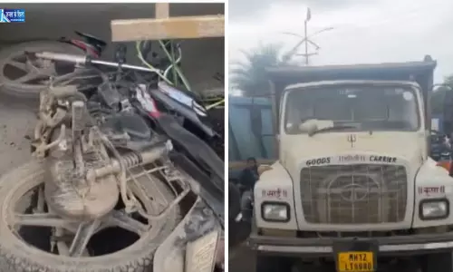 येओला में डंपर और दोपहिया वाहन की भीषण टक्कर दो युवकों की दर्दनाक मौत
