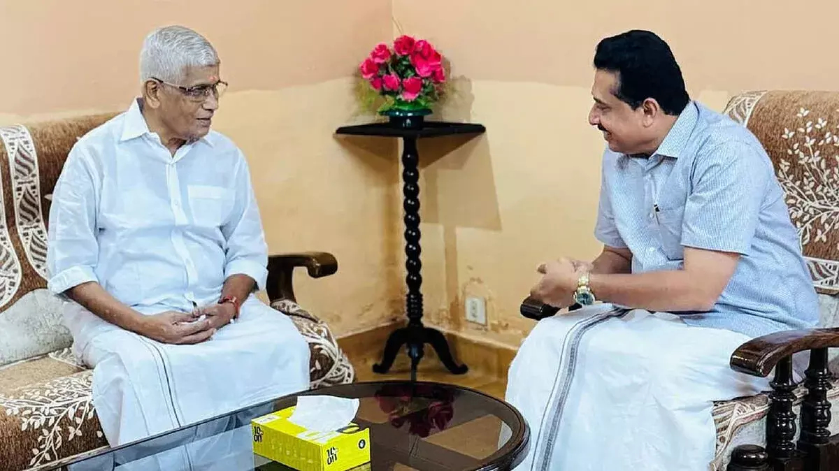 शिक्षा मंत्री एन. शमसुद्दीन का NSS मुख्यालय में गर्मजोशी से स्वागत किया