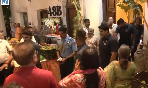 गणेश चतुर्थी पर सिद्धिविनायक मंदिर पहुंचे राज्यपाल आरएन रवि