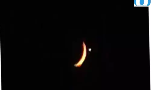 तीज की रात चांद शुक्र की जोड़ी ने आसमान में बिखेरा जादू
