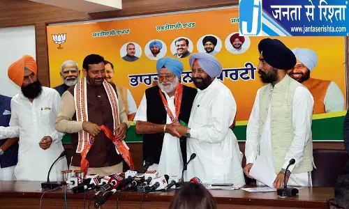 प्रकाश सिंह बादल के चचेरे भाई और बेटे BJP में शामिल