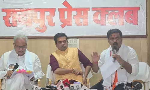 रायपुर प्रेस क्लब से LIVE, विजय शर्मा और भूपेश बघेल आमने-सामने