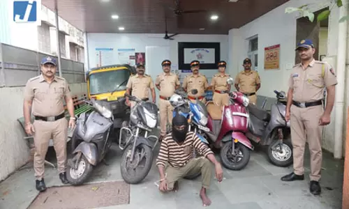 मोटरसाइकिल चोरी मामले में पुलिस की कार्रवाई, छह गाड़ियां बरामद, आरोपी गिरफ्तार