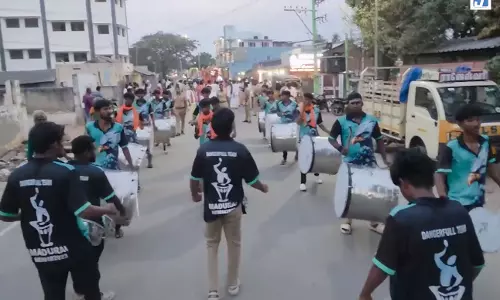रामेश्वरम में गणेश प्रतिमाओं की भव्य शोभायात्रा रामनाथस्वामी मंदिर परिसर पहुंची