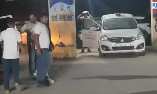 गुरुग्राम हिट एंड रन में कल्याण बैंसला को थाने लाया गया कल अदालत में पेशी