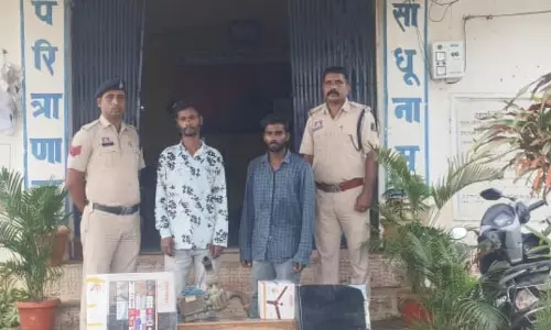 सूने मकान का ताला तोड़कर चोरी दो आरोपी गिरफ्तार, 40 हजार का सामान बरामद