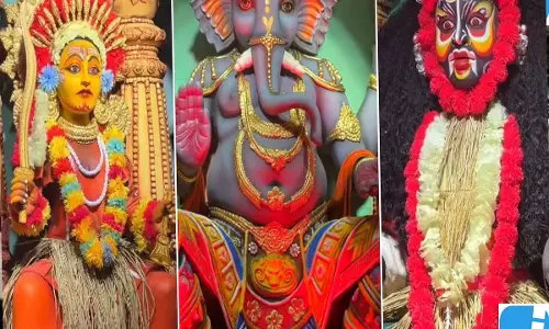 कंतारा से प्रेरित गणेश पंडाल में दिखी खास झलक VIDEO हुआ वायरल