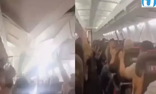 Boeing 737 हादसे का खौफनाक वीडियो सामने आया हवा में टूटने लगा विमान