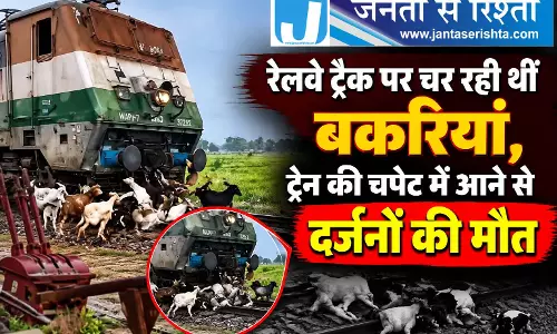 रेलवे ट्रैक पर चर रही थीं बकरियां, ट्रेन की चपेट में आने से दर्जनों की मौत