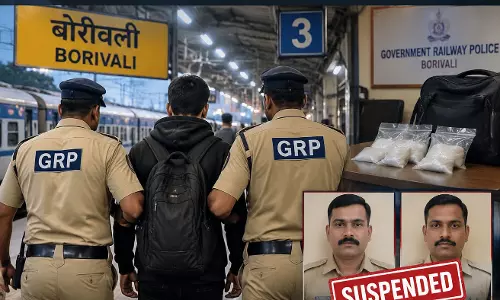 ड्रग्स के साथ पकड़े यात्री को छोड़ने का आरोप, मुंबई GRP के दो कॉन्स्टेबल सस्पेंड