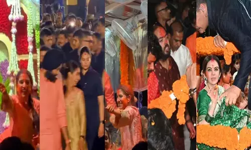 एंटीलिया में गणपति विसर्जन का भव्य नजारा, अंबानी परिवार ने धूमधाम से दी बप्पा को विदाई