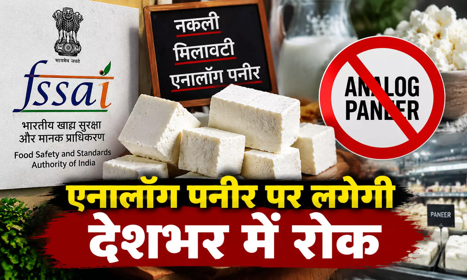 एनालॉग पनीर पर लगेगी देशभर में रोक एनालॉग पनीर पर लगेगी देशभर में रोक